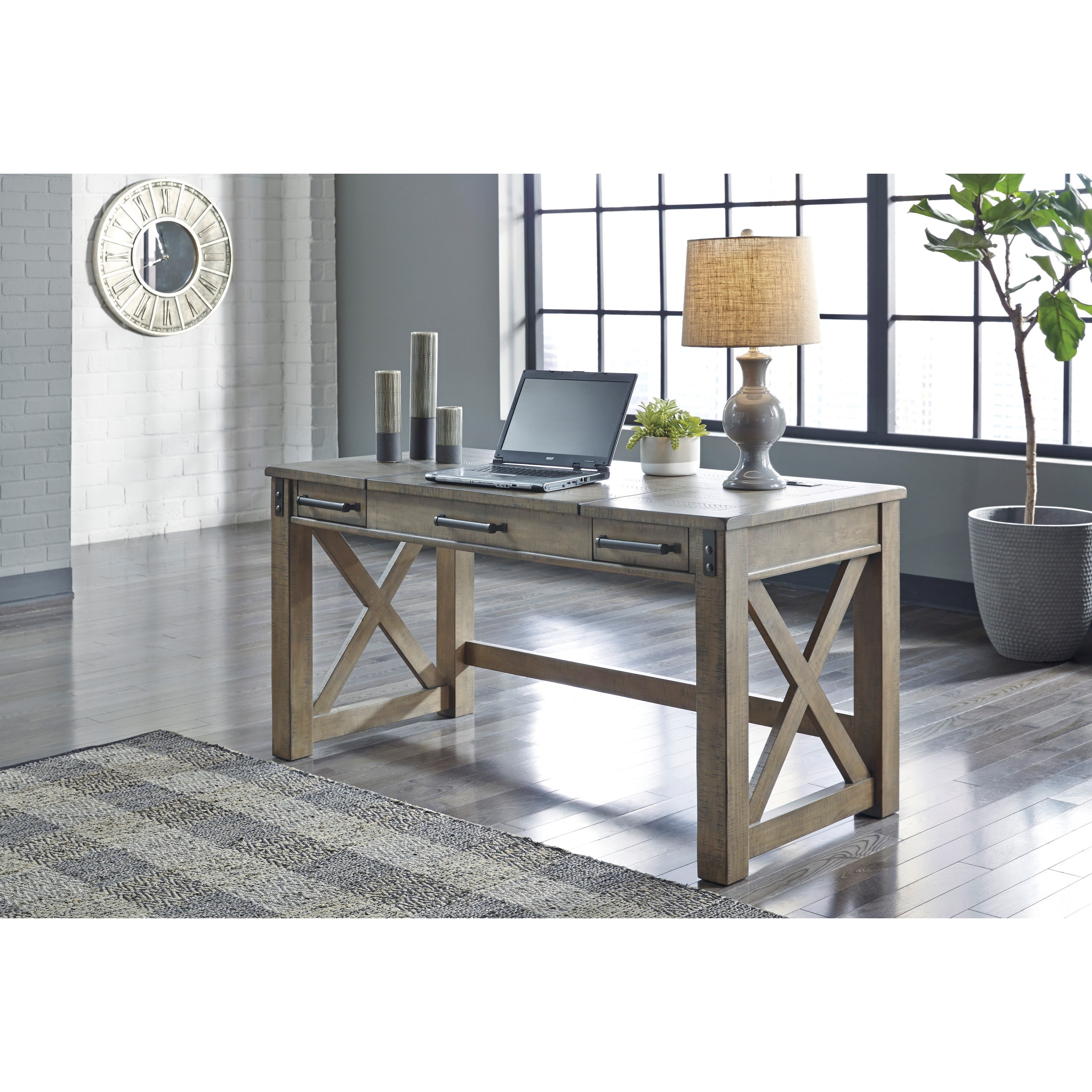 Signature Design by Ashley Aldwin ASHH H837 54 Home Office Lift